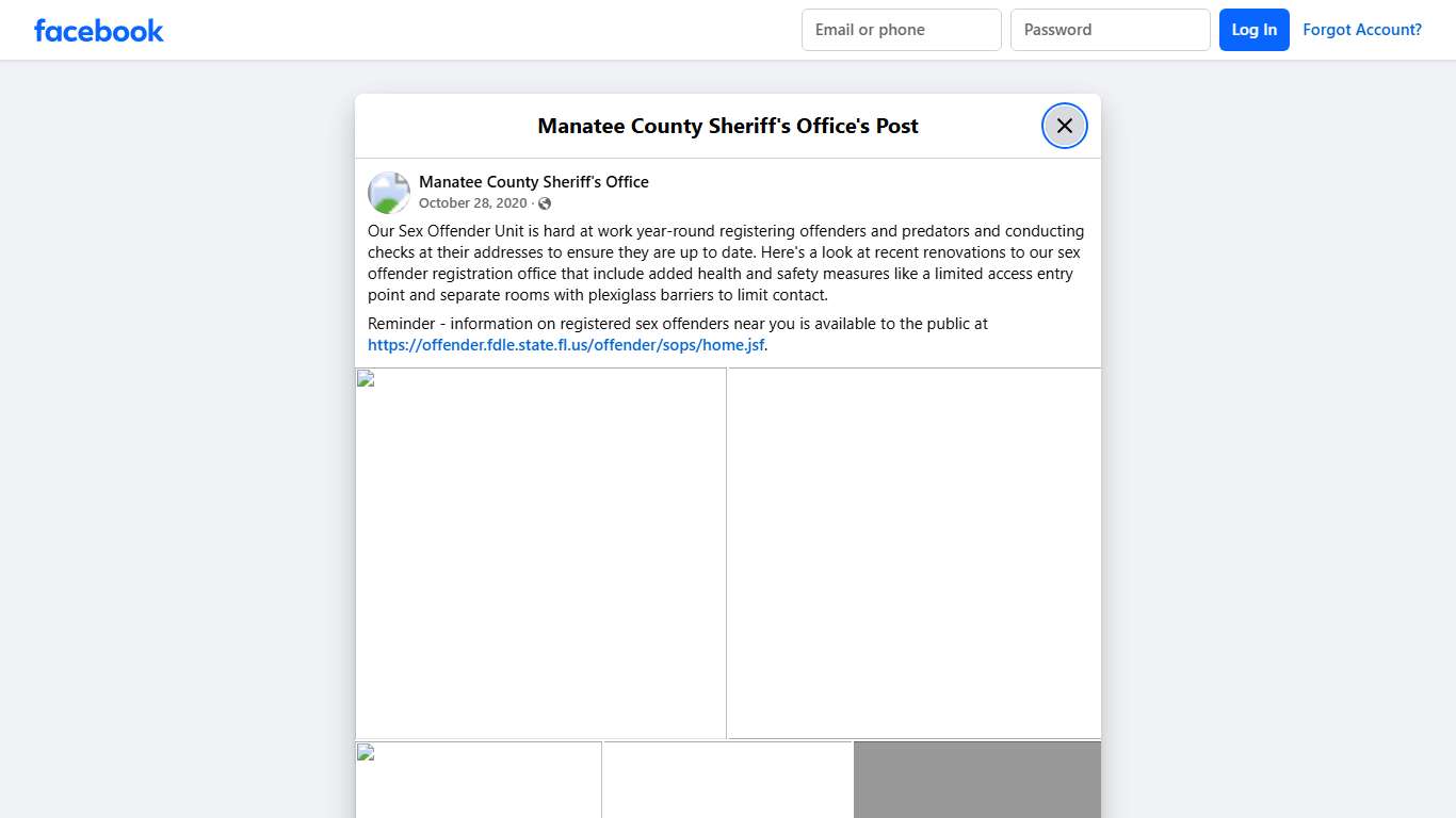 Our Sex Offender Unit is... - Manatee County Sheriff's Office Facebook